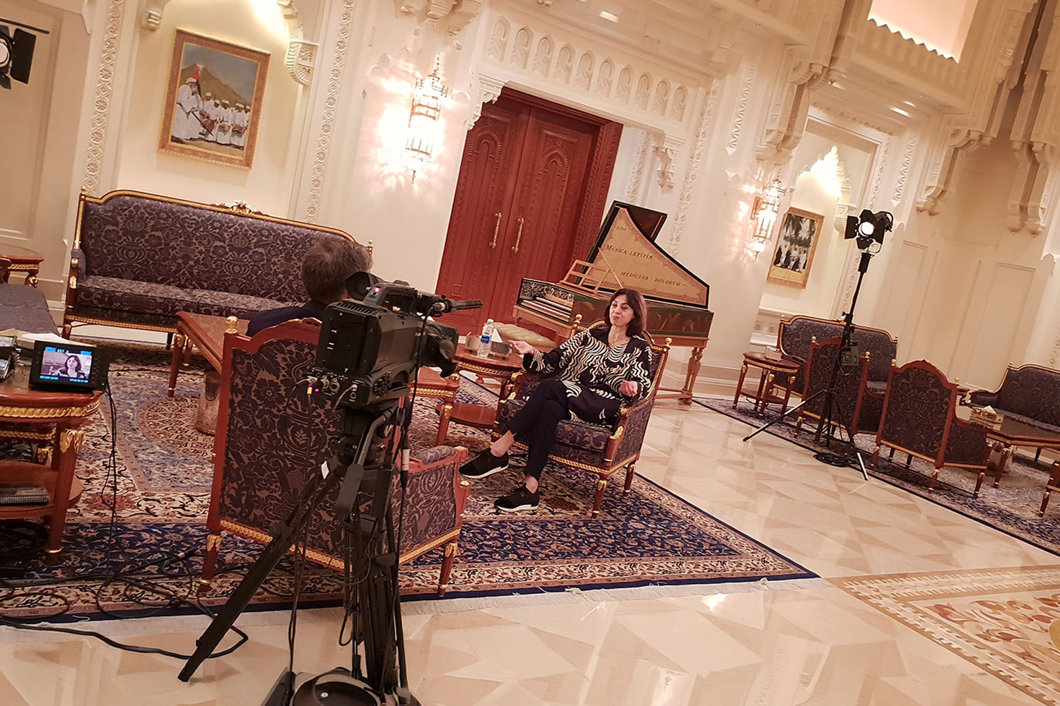 Filming Interviews in ROHM Majlis